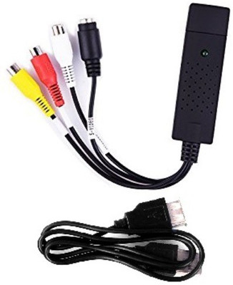 AVB TV-out Cable USB 2.0 Easycap Easier Cap 4 Channel DC60-008 Tv Dvd Vhs Video Adapter Capture Card Audio Av Capture Support Windows Xp/7/Vista 32 Win 10- Video And Audio Capturing Device directly from TV(Multicolor, For Laptop)
AVB TV-out Cable USB 2.0 Easycap Easier Cap 4 Channel DC60-008 Tv Dvd Vhs Video Adapter Capture Card Audio Av Capture Support Windows Xp/7/Vista 32 Win 10- Video And Audio Capturing Device directly from TV(Multicolor, For Laptop)