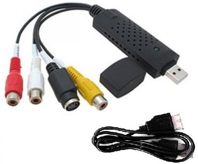 AVB TV-out Cable LatestTechnology USB 2.0 Easycap Easier Cap 4 Channel DC60-008 Tv Dvd Vhs Video Adapter Capture Card Audio Av Capture Support Windows Xp/7/Vista 32 Win 10- Video And Audio Capturing Device directly from TV(Multicolor, For Laptop)
AVB TV-out Cable LatestTechnology USB 2.0 Easycap Easier Cap 4 Channel DC60-008 Tv Dvd Vhs Video Adapter Capture Card Audio Av Capture Support Windows Xp/7/Vista 32 Win 10- Video And Audio Capturing Device directly from TV(Multicolor, For Laptop)