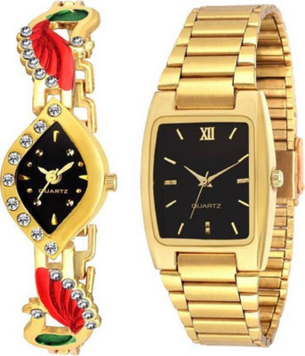 rza MORNI RED & GOLD COMBO STYLE Watch - For Women