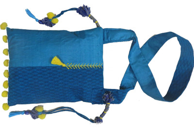 shades MZ009 Shoulder Bag(Blue, Yellow, 12 L)
