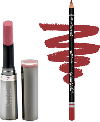 GlamGals Buy Crème Matte Lipstick 3 gm & Get Lip Liner Pencil(Set of 2)