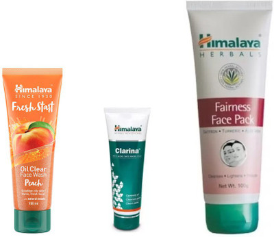 Himalaya fresh start oil clear peach face wash, clarina anti acne face mask, fairness face pack(Set of 3)
Himalaya fresh start oil clear peach face wash, clarina anti acne face mask, fairness face pack(Set of 3)