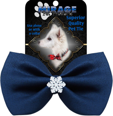 Mirage Pet Products Bow for Dog(Navy Blue