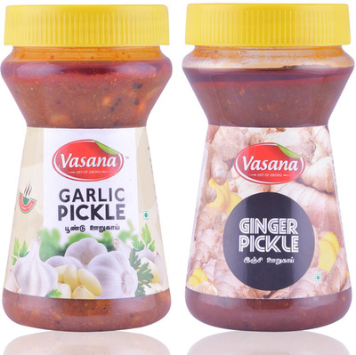 Vasana Garlic pickle and Ginger pickle Combo Garlic, Onion Pickle(0.6 kg, Pack of2)
Vasana Garlic pickle and Ginger pickle Combo Garlic, Onion Pickle(0.6 kg, Pack of2)