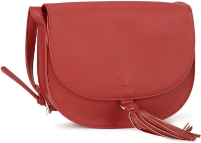 Allen Solly Women Casual Red PU Hand-held Bag