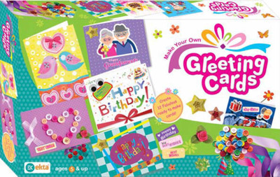 Ekta Make your own greeting cards Craft Kit for kids - Create 12 Fabolous ready to make cards! DIY - Do it yourself buy online gift item
Ekta Make your own greeting cards Craft Kit for kids - Create 12 Fabolous ready to make cards! DIY - Do it yourself buy online gift item