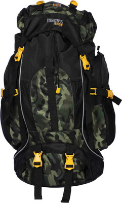 Inspire Bags CAMP TREKKING Waterproof Haversack(Black, 75 L)