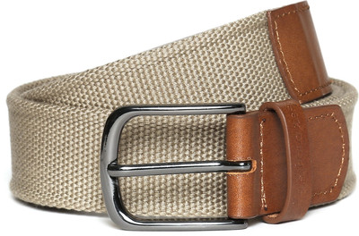 U.S. Polo Assn Men Beige Canvas Belt