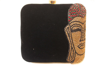 Cosmo Jewels Party Black, Gold Clutch