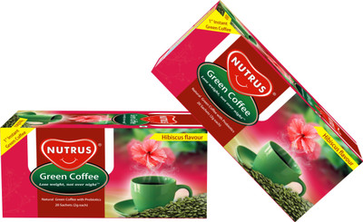 Nutrus NGC hibiscus pack of 2 Instant Coffee 40 g(Pack of 2, Green Coffee Flavoured)