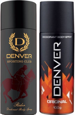 Denver Sporting Club New Rider , OriginalDeodorant Body Spray - For Men(315 ml, Pack of 2)
Denver Sporting Club New Rider , OriginalDeodorant Body Spray - For Men(315 ml, Pack of 2)