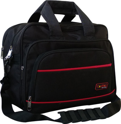 Costfide Messenger Bag(Black, Red)