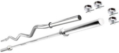 Monika Sports Home To Gym Equipment 3 ft straight rod + 3 ft curl rod for exercise Weight Lifting Bar(Silver)
Monika Sports Home To Gym Equipment 3 ft straight rod + 3 ft curl rod for exercise Weight Lifting Bar(Silver)