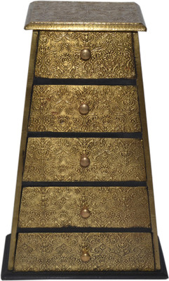 Desert Overseas Wooden Multicolor Metal Fitting Pyramid 5 Drawer Box Mulri Use Vanity Box(Multicolor)
Desert Overseas Wooden Multicolor Metal Fitting Pyramid 5 Drawer Box Mulri Use Vanity Box(Multicolor)