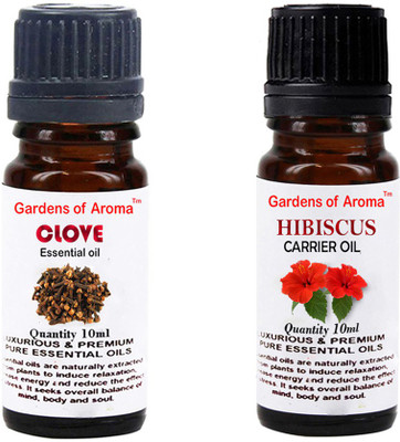 Gardens Of Aroma Clove Essential Oil And Hibiscus Carrier Oil(20 ml)