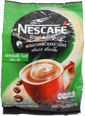 Nescafe Blend & Brew Espresso Roast 3in1 Coffee Mix Powder - 472.5g (27x17.5g) Instant Coffee(472 g)
Nescafe Blend & Brew Espresso Roast 3in1 Coffee Mix Powder - 472.5g (27x17.5g) Instant Coffee(472 g)
