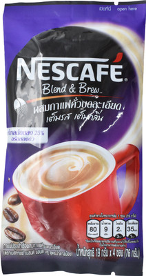 Nescafe Blend & Brew Less Sugar 3in1 Coffee Mix Powder - 76g (4x19g) Instant Coffee(76 g)
Nescafe Blend & Brew Less Sugar 3in1 Coffee Mix Powder - 76g (4x19g) Instant Coffee(76 g)