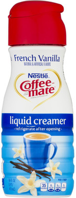 Nestle Coffee-mate Liquid Coffee Creamer, French Vanilla - 473ml (16oz) Instant Coffee(473 g)
Nestle Coffee-mate Liquid Coffee Creamer, French Vanilla - 473ml (16oz) Instant Coffee(473 g)