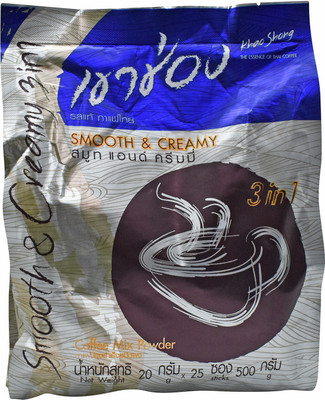Khao Shong Smooth & Creamy 3in1 Coffee Mix Powder - 500G (25x20g) Instant Coffee 500 g
Khao Shong Smooth & Creamy 3in1 Coffee Mix Powder - 500G (25x20g) Instant Coffee 500 g