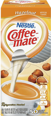 Nestle Coffee-mate Coffee Creamer, Hazelnut, 0.375oz liquid creamer singles, 50 count - 550ml (18.7oz) Instant Coffee(550 g)
Nestle Coffee-mate Coffee Creamer, Hazelnut, 0.375oz liquid creamer singles, 50 count - 550ml (18.7oz) Instant Coffee(550 g)