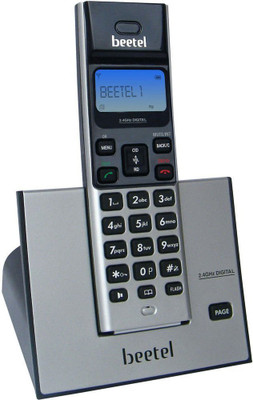 Beetel X62 Corded Landline Phone(BLACK/SILVER)