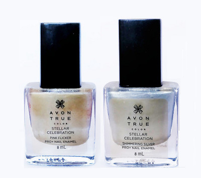 Avon TC Steller Celebration NWP+ PINK FLICKER - SHIMMERING SILVER(Pack of 2)