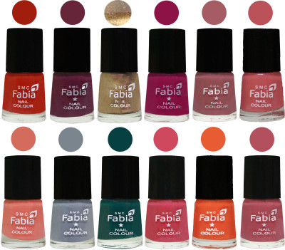 Fabia Matte Nail Polish Exclusive Combo Shock Orange Red, Mulberry, Golden, Raspberry, Lip, Bazooka Joe, Light Peach, Wild Gray Yonder, Dark Green, Shock Pink, Sour Orange, Mauve Pink(Pack of 12)
Fabia Matte Nail Polish Exclusive Combo Shock Orange Red, Mulberry, Golden, Raspberry, Lip, Bazooka Joe, Light Peach, Wild Gray Yonder, Dark Green, Shock Pink, Sour Orange, Mauve Pink(Pack of 12)