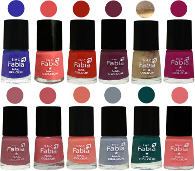 Fabia Matte Nail Polish Exclusive Combo Shock Blue, Salmon, Shock Orange Red, Mulberry, Golden, Raspberry, Lip, Bazooka Joe, Light Peach, Wild Gray Yonder, Dark Green, Baby Pink(Pack of 12)
Fabia Matte Nail Polish Exclusive Combo Shock Blue, Salmon, Shock Orange Red, Mulberry, Golden, Raspberry, Lip, Bazooka Joe, Light Peach, Wild Gray Yonder, Dark Green, Baby Pink(Pack of 12)