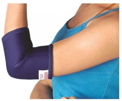 Vissco Neoprene Elbow Support without Velcro Strap Palm, Elbow & Ankle Support (, Dark Blue