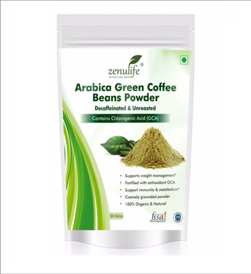 zenulife Nutrition Green Coffee Beans Powder for Weight Loss 50 Gm, Arabica Grade "A" Coffee Beans, Decaffeinated & Unroasted contains Chlorogenic Acid (GCA/CGA) (50 g) Instant Coffee(50 g)
zenulife Nutrition Green Coffee Beans Powder for Weight Loss 50 Gm, Arabica Grade "A" Coffee Beans, Decaffeinated & Unroasted contains Chlorogenic Acid (GCA/CGA) (50 g) Instant Coffee(50 g)