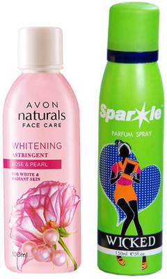 Avon Anew NATURALS ROSE & ROSE PEARL TONER (100 ml) With one sparkle perfume spray 150 ml(Set of 2)
Avon Anew NATURALS ROSE & ROSE PEARL TONER (100 ml) With one sparkle perfume spray 150 ml(Set of 2)