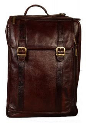 SAVERA LEATHER 15 inch Laptop Backpack(Brown), Sl13