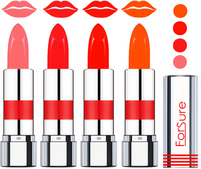 Forsure American Velvet Matte Lipstick (set of 4 Lipsticks)(Baby Pink,Red,Bright Orange,Soft Orange, 14 g)
Forsure American Velvet Matte Lipstick (set of 4 Lipsticks)(Baby Pink,Red,Bright Orange,Soft Orange, 14 g)