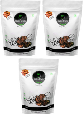 Nutty Diets California Premium Almonds, 750g (250gX3) Almonds(750 g, Pouch)