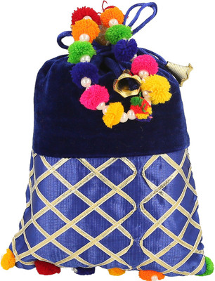 Be You Gorgeous Criss Cross Gota Work Designer Potli (Bag) for Women Potli(Blue)
Be You Gorgeous Criss Cross Gota Work Designer Potli (Bag) for Women Potli(Blue)