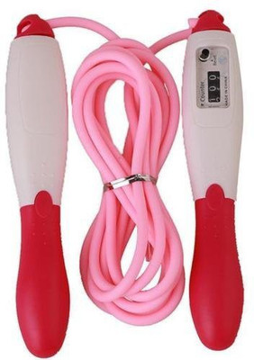 ARZ Skipping Rope with Counter Freestyle Skipping Rope(Pink, Length: 686 cm)