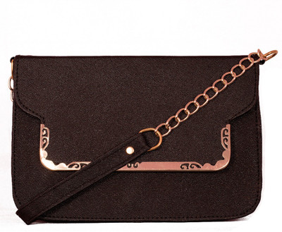 DN Deals Women Brown PU Sling Bag