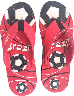 zaare Brazil Red Flip Flops