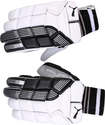 Puma EVO SE Batting glove Batting Gloves (Free Size, Black), White