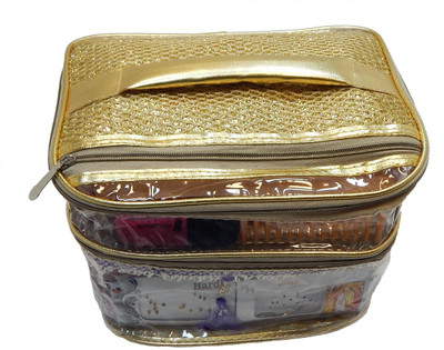 RK Brands Big Size Golden 3 Compartments Portable Travel Makeup Vanity Box(Golden)
RK Brands Big Size Golden 3 Compartments Portable Travel Makeup Vanity Box(Golden)