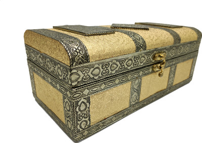SARANGWARE Wooden German Copper Color Meenakari Work Oxidised Bangle Box, Jewellery Box, Gift Box, Multiporpose Vanity Box(Copper)
SARANGWARE Wooden German Copper Color Meenakari Work Oxidised Bangle Box, Jewellery Box, Gift Box, Multiporpose Vanity Box(Copper)