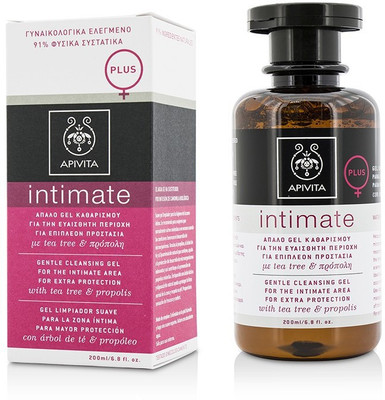 Apivita Intimate Gentle Cleansing Gel For The Intimate Area For Extra Protection with Tea Tree & Propolis(200 ml)
Apivita Intimate Gentle Cleansing Gel For The Intimate Area For Extra Protection with Tea Tree & Propolis(200 ml)
