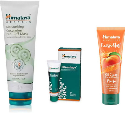 Himalaya fresh start oil clear peach face wash, moisturizing cucumber peel of mask, bleminor anti blemish cream(Set of 3)
Himalaya fresh start oil clear peach face wash, moisturizing cucumber peel of mask, bleminor anti blemish cream(Set of 3)