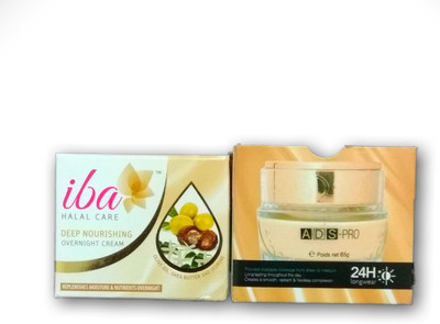 iba halal care FAIRNESS COMBO WITH IBA DEEP NOURISHING OVERNIGHT CREAM AND ADS -PRO LUMINOUS SILK FOUNDATION COMBO(Set of 2)
iba halal care FAIRNESS COMBO WITH IBA DEEP NOURISHING OVERNIGHT CREAM AND ADS -PRO LUMINOUS SILK FOUNDATION COMBO(Set of 2)