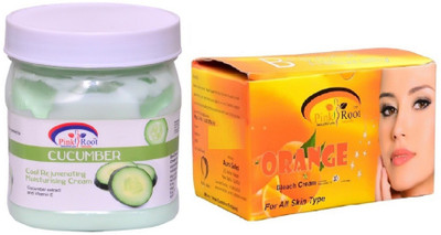 Pink Root Orange Bleach 250gm, Cucumber Cream 500ml(Set of 2)