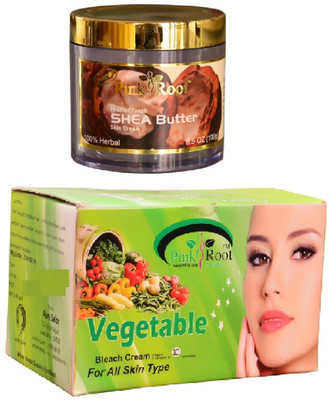 Pink Root Vegetable Bleach 250gm, Pearl Facial Kit 83gm(Set of 2)