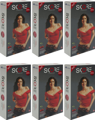Skore Cherry Condom(Set of 6, 60S)