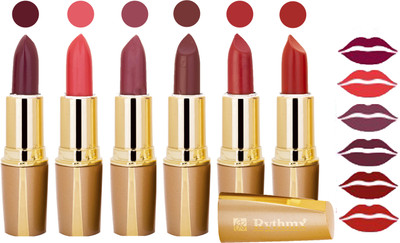 Rythmx Creamy Shining Lipstick For Women Regular Use (Set Of 6 Pcs) 17(Metallic Coffee, Deep Orange, Mauve, Dark Caffee, Cherry Red, Orange Red)
Rythmx Creamy Shining Lipstick For Women Regular Use (Set Of 6 Pcs) 17(Metallic Coffee, Deep Orange, Mauve, Dark Caffee, Cherry Red, Orange Red)