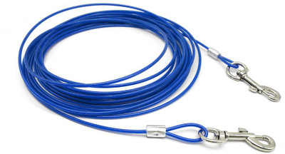 ROYAL PET Tie-Out Cable (15 FIT For Dogs Up To 60 LBS) | Tangle Resistant (EXTRA STRONG Swivel Snaps) | Weather Resistant Vinyl Coated-Aircraft Steel Cable | Durable & Long Lasting | 15 cm Dog Cord Leash(Blue)
ROYAL PET Tie-Out Cable (15 FIT For Dogs Up To 60 LBS) | Tangle Resistant (EXTRA STRONG Swivel Snaps) | Weather Resistant Vinyl Coated-Aircraft Steel Cable | Durable & Long Lasting | 15 cm Dog Cord Leash(Blue)