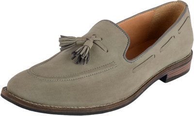 Goosebird Men's Leather Casuals For Men(Grey